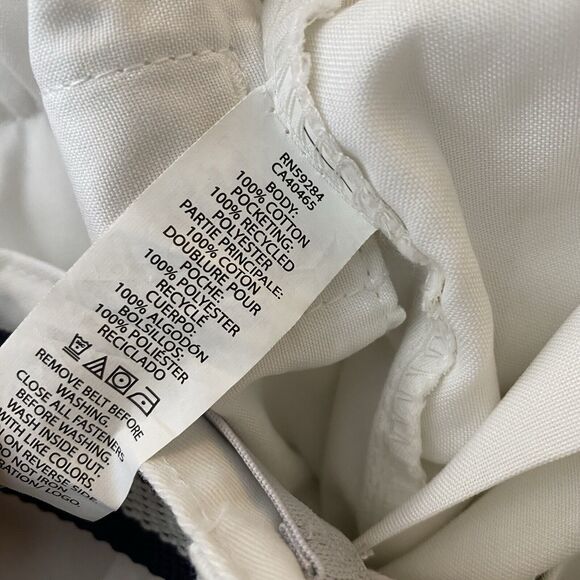 The Children's Place White adjustable waist and belt Brand New. Size 16 NWT. - Picture 4 of 6